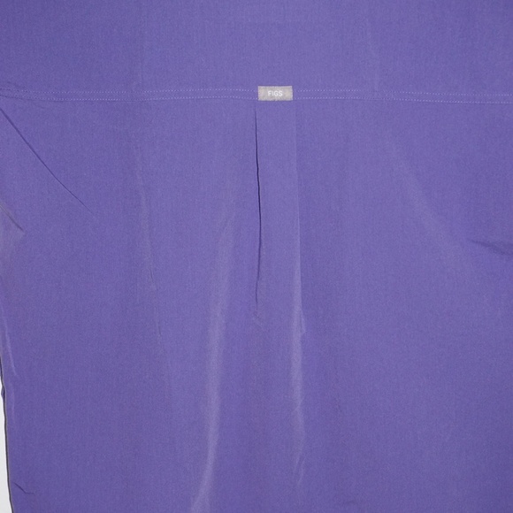 FIGS 2Pc Set Rafaela Purple Mandarin Collar Scrub Top XS and Zamora Jogger XS - Picture 7 of 14